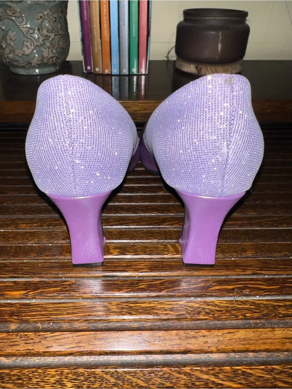 Purple Women's Pointed-Toe Flats - Stylish Everyday Pumps - Picture 2 of 6
